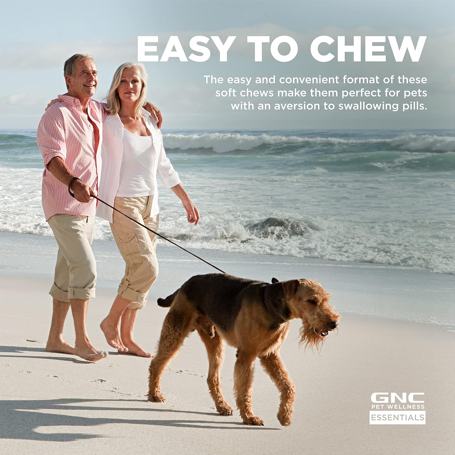 GNC Pets Essentials Digestion Soft Chews for Dogs, Bacon Flavor, 60 Count | Prebiotics, probiotics, and enzymes formula, for digestive support, puppies and adult dogs, reusable jar