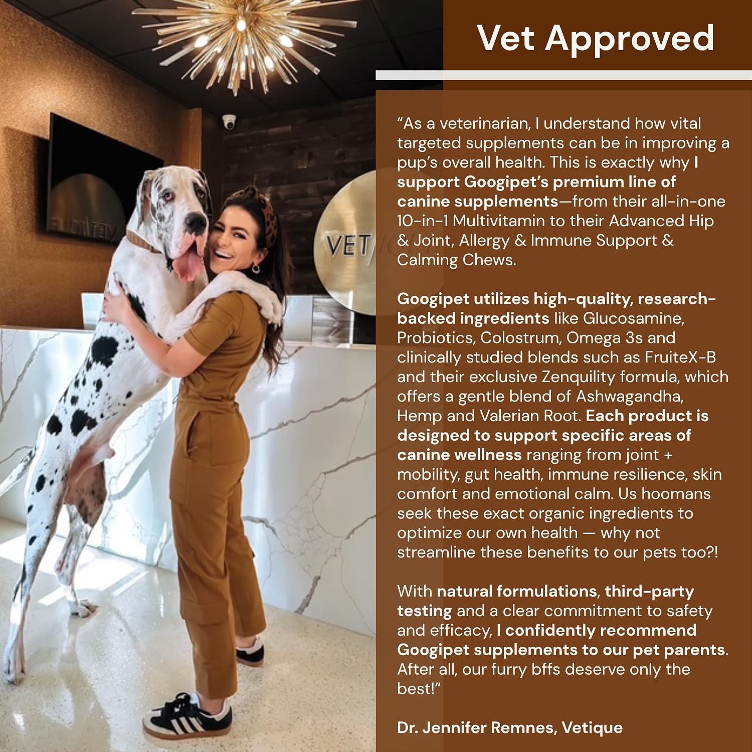 Googipet Premium Dog Multivitamin Chewable, Dog Vitamins and Supplements, Puppy Vitamins & Senior Dogs Probiotics for Gut Health + Vitamin C, Glucosamine for Dogs Joint Support (Chicken Flavor)